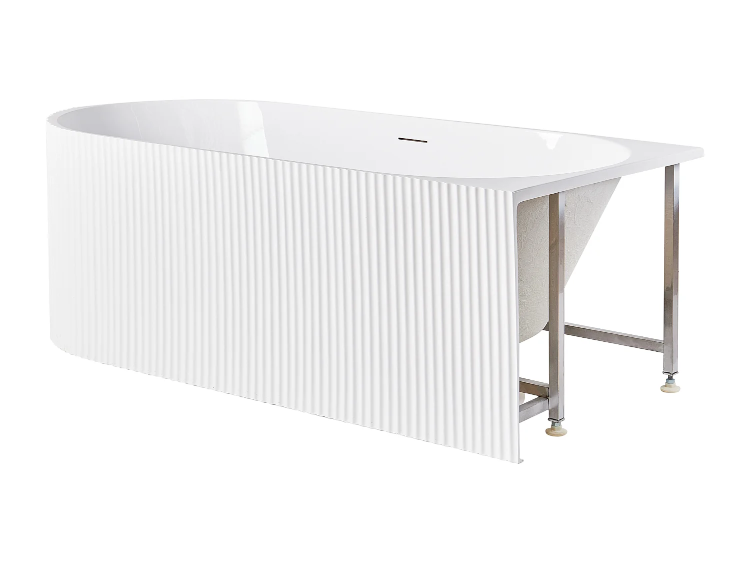 Vasca da bagno angolare GOCTA Lato Sinistro Bianco