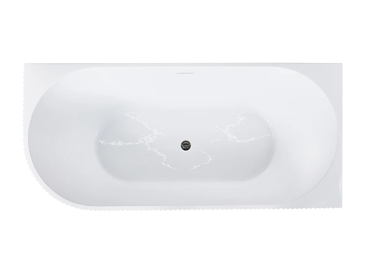 Vasca da bagno angolare GOCTA Lato Sinistro Bianco