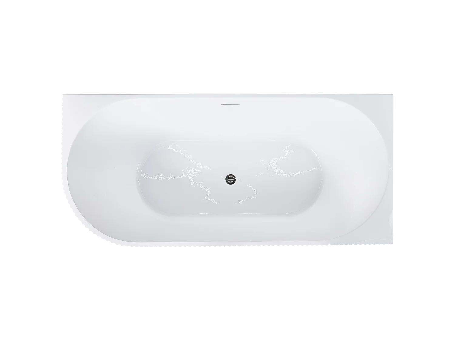 Baignoire d'angle GOCTA Côté gauche Blanc