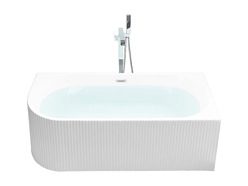 Vasca da bagno angolare GOCTA Lato Sinistro Bianco