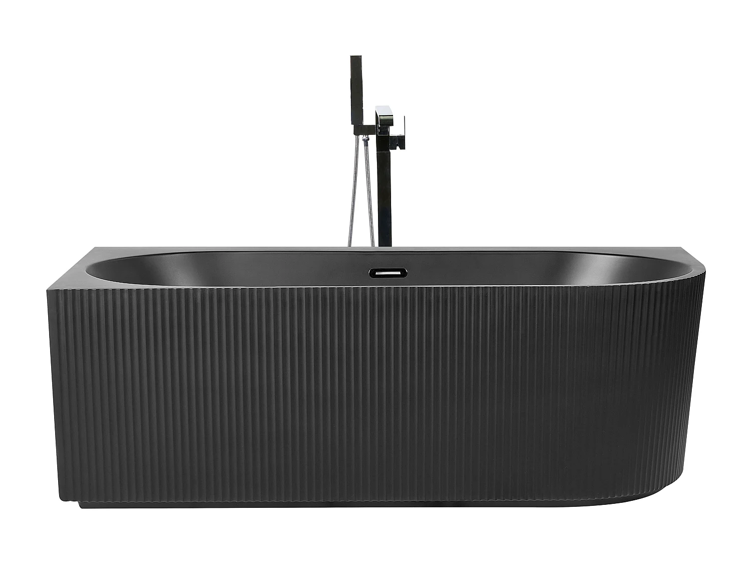 Banheira de canto GOCTA à direita 1700 x 800 mm Preto