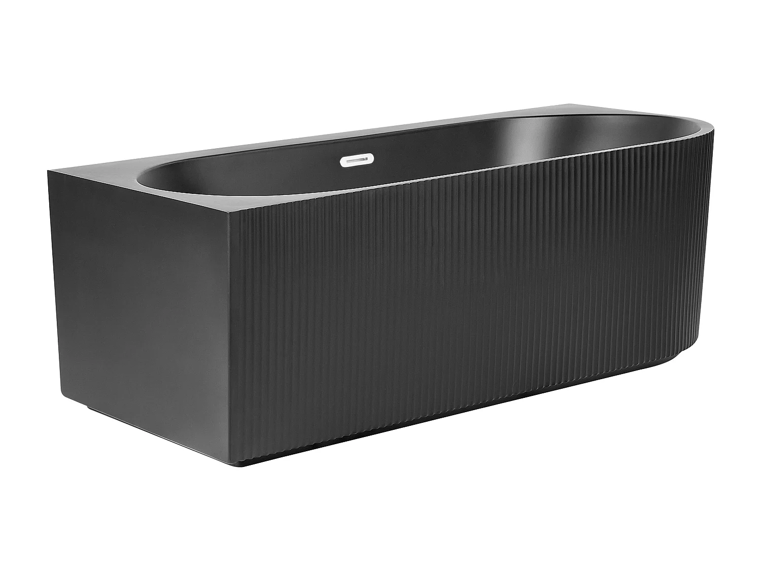 Banheira de canto GOCTA à direita 1700 x 800 mm Preto