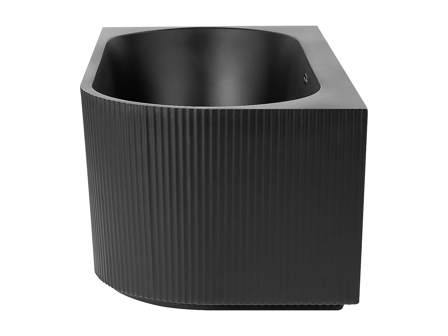 Banheira de canto GOCTA à direita 1700 x 800 mm Preto