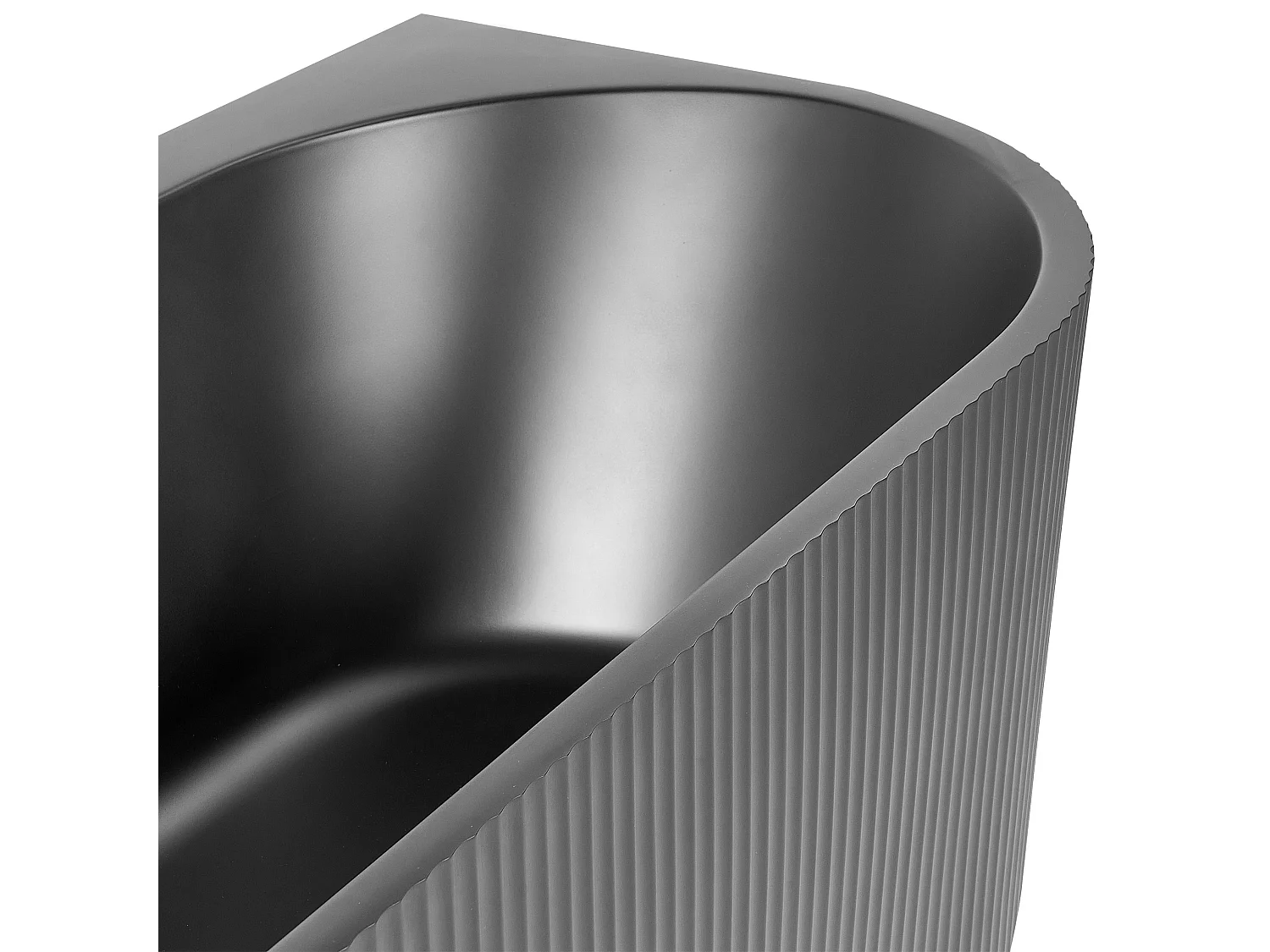 Banheira de canto GOCTA à direita 1700 x 800 mm Preto