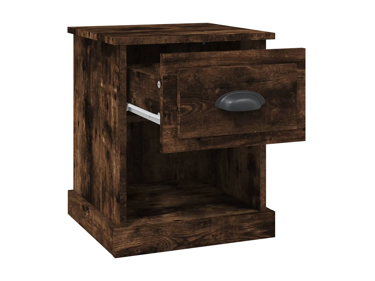 2er-Set Nachttische Nachtschrank Räuchereiche 39x39x47,5 cm Holzwerkstoff -RN17194