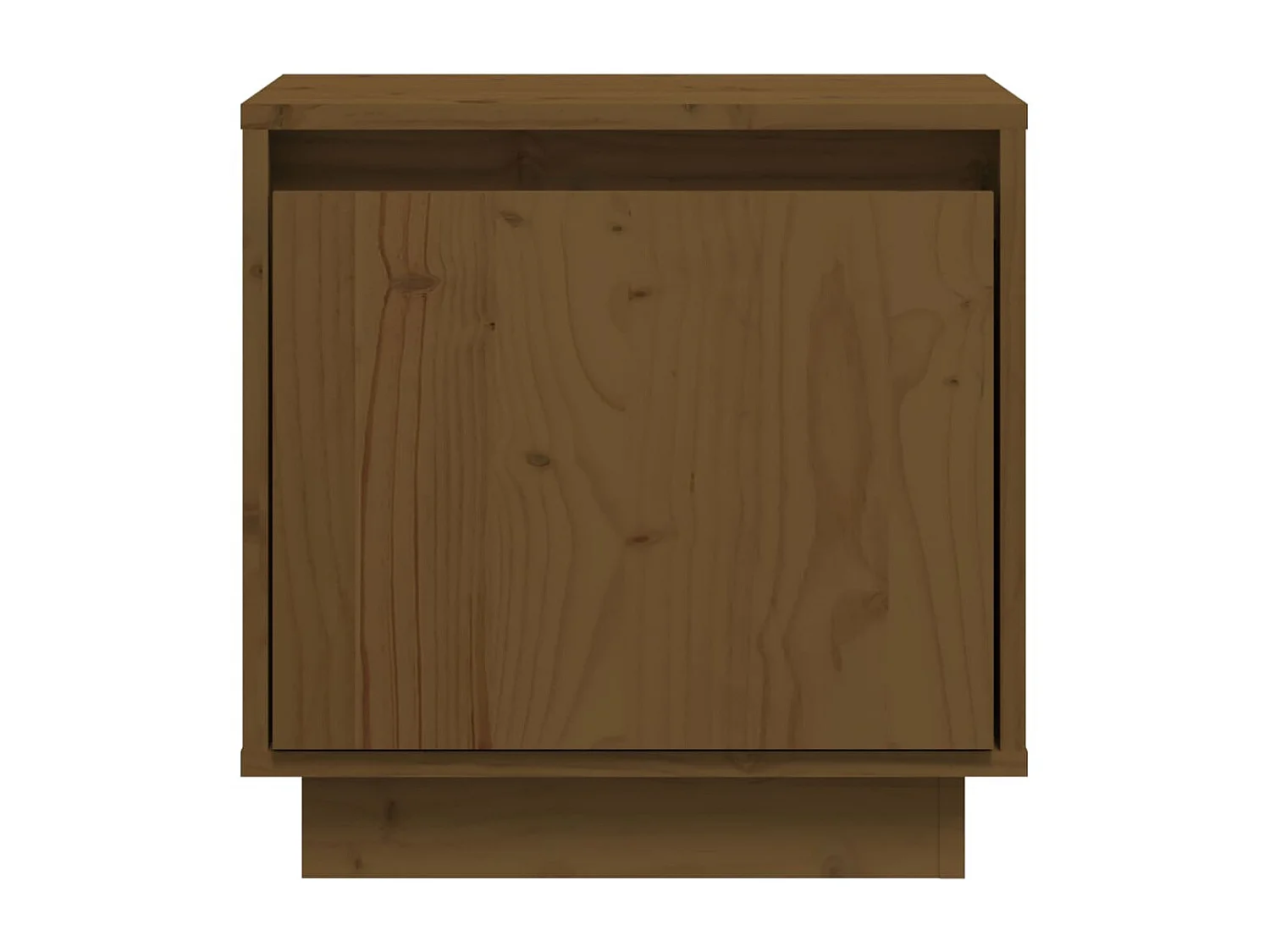 2er-Set Nachttische Nachtschrank Honigbraun 40x30x40 cm Massivholz Kiefer -RN18034