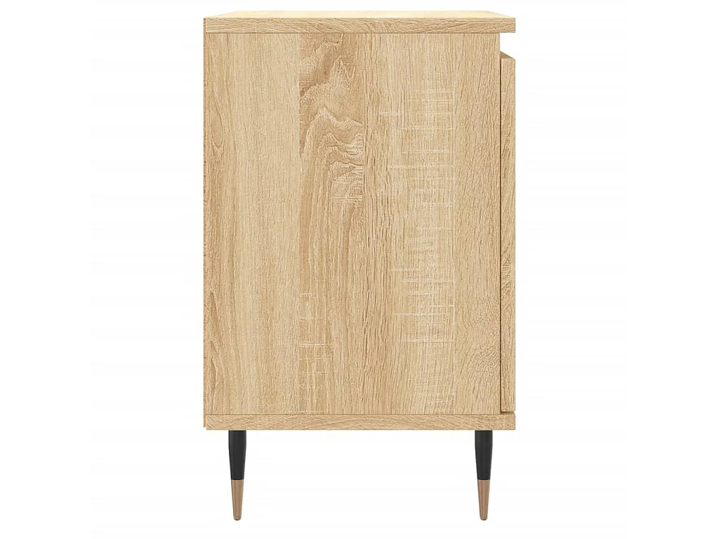 2er-Set Nachttische Nachtschrank Sonoma-Eiche 40x30x50 cm Holzwerkstoff -RN69999