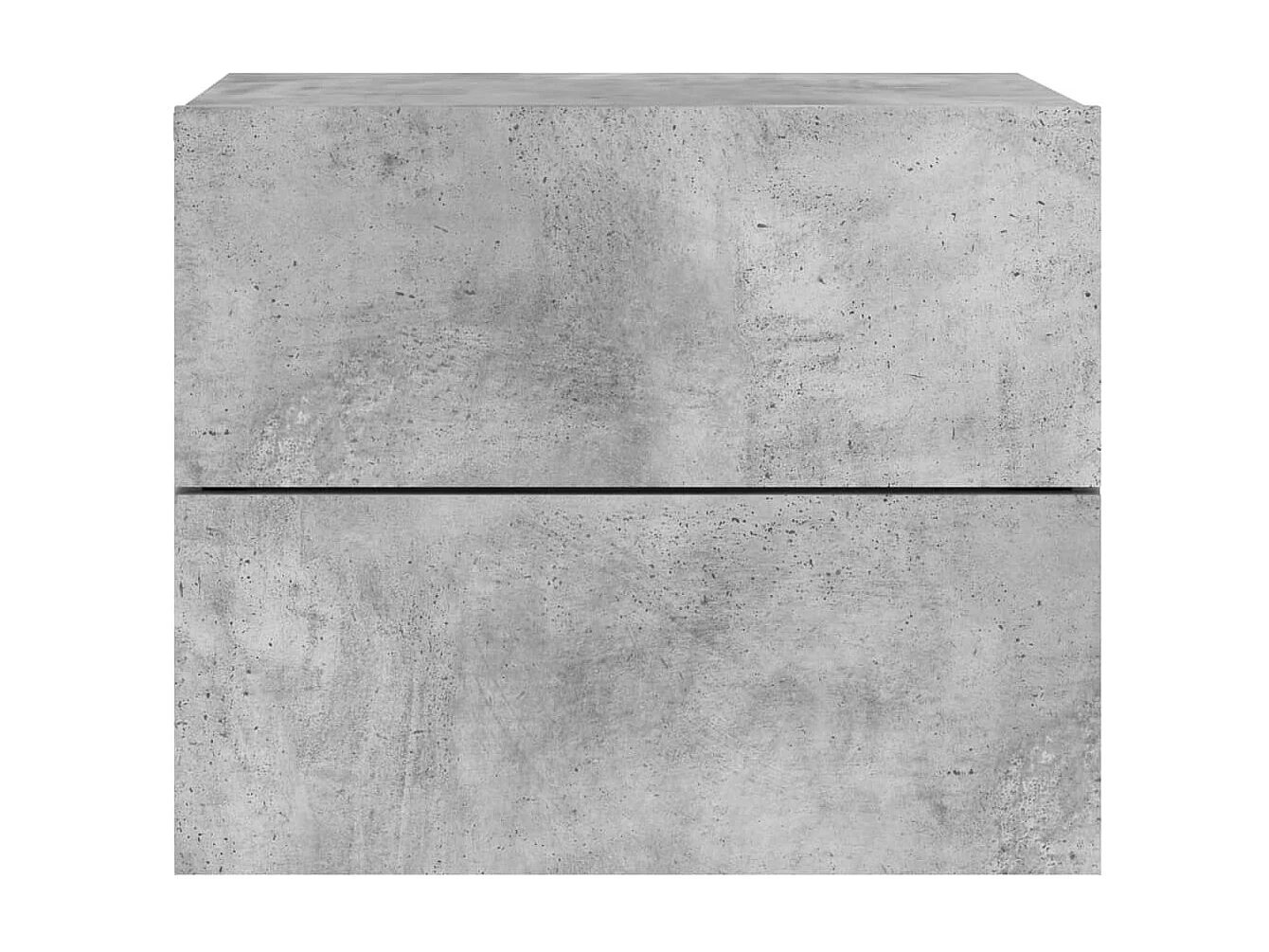 Wand-Nachttisch Nachtschrank mit LED-Leuchten Betongrau -RN48123