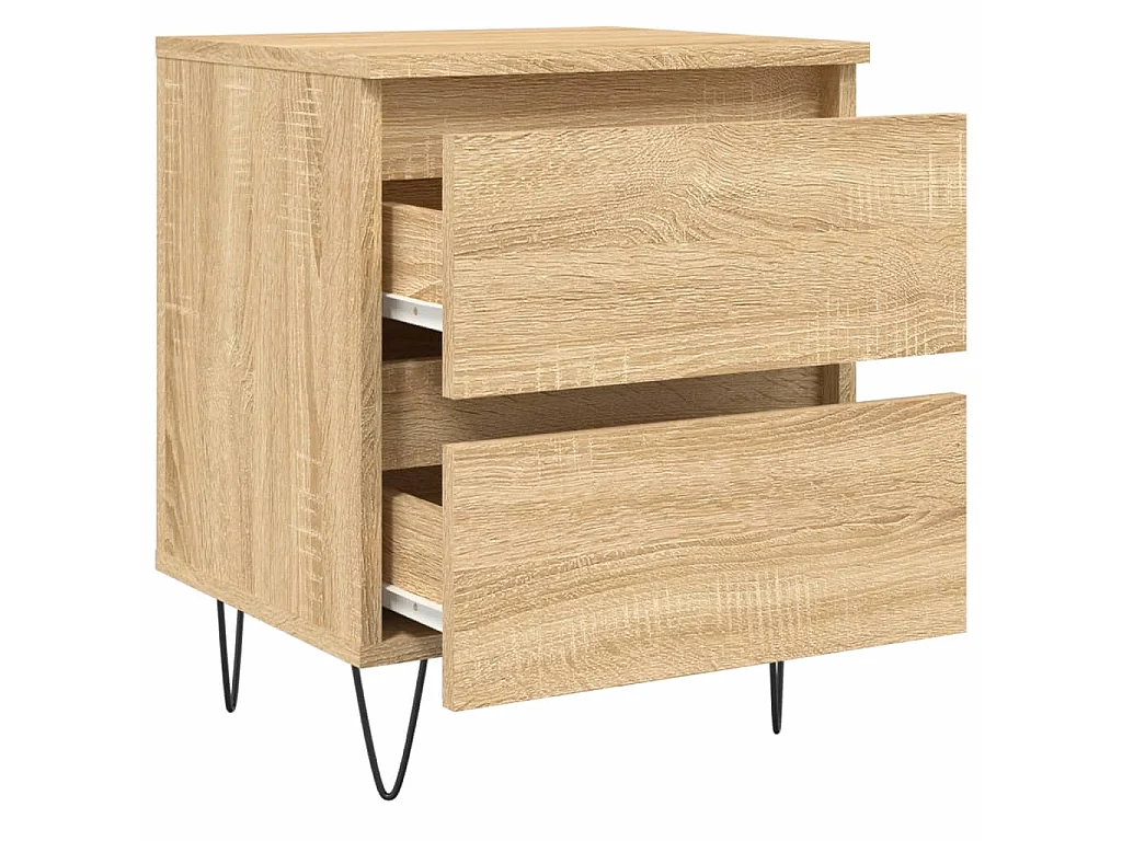 Nachttisch Nachtschrank Sonoma-Eiche 40x35x50 cm Holzwerkstoff -RN99788