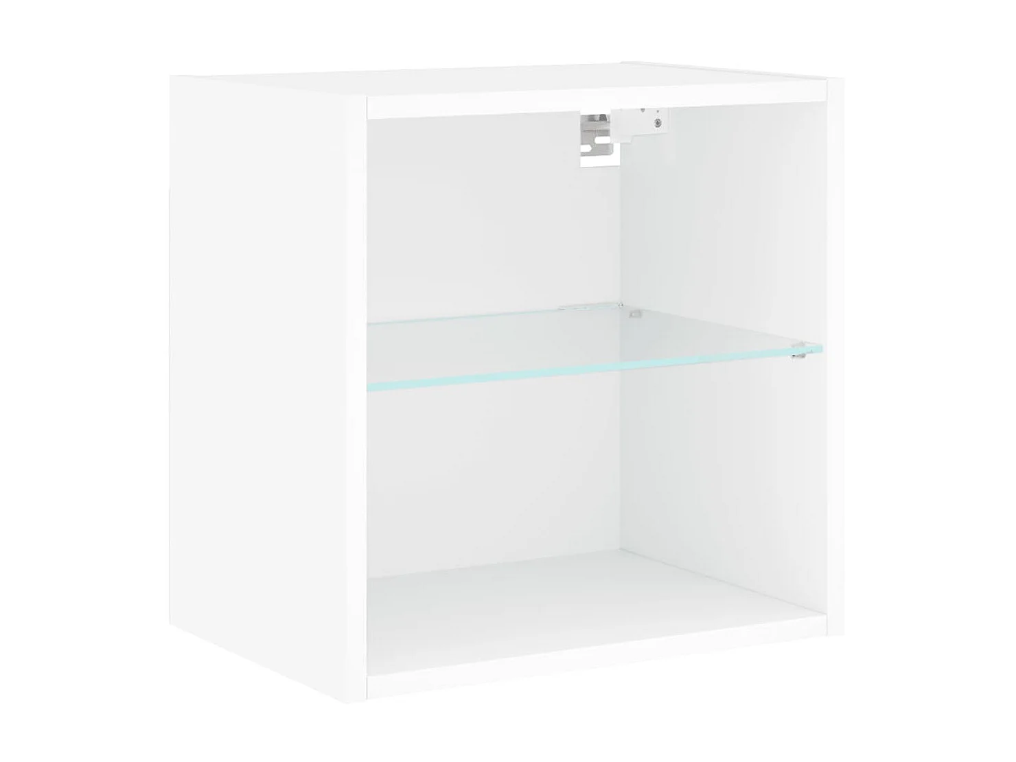 Wand-Nachttisch Nachtschrank mit LED-Leuchten Weiß -RN84600