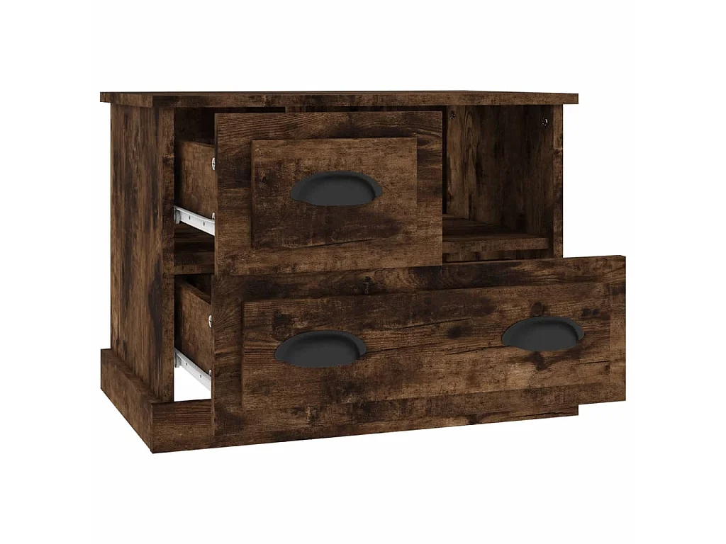 Nachttisch Nachtschrank Räuchereiche 60x39x45 cm -RN47440