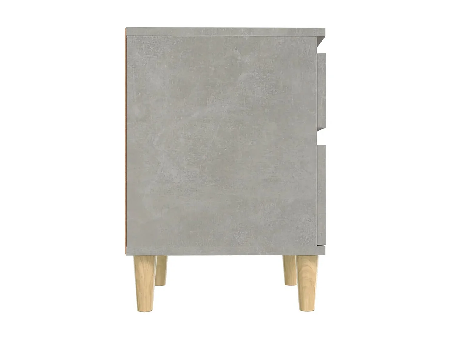 Nachttisch Betongrau Nachtschrank 40x35x50 cm -RN45629