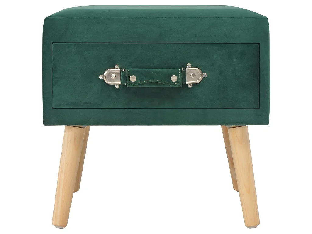 Nachttisch Nachtschrank Grün 40 x 35 x 40 Samt -RN18325