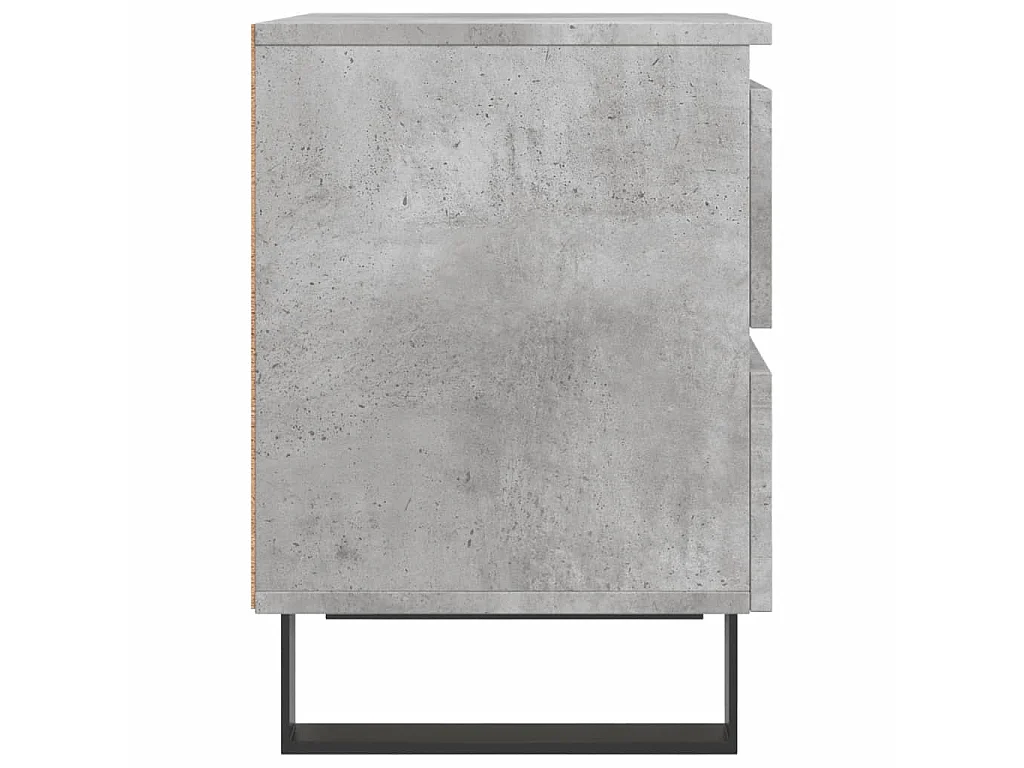 Nachttisch Betongrau Nachtschrank 40x35x50 cm Holzwerkstoff -RN54483