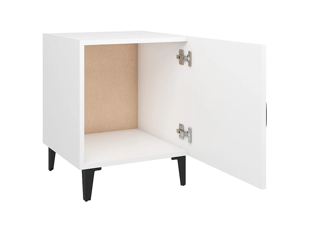 2er-Set Nachttische Nachtschrank Weiß Holzwerkstoff -RN88951