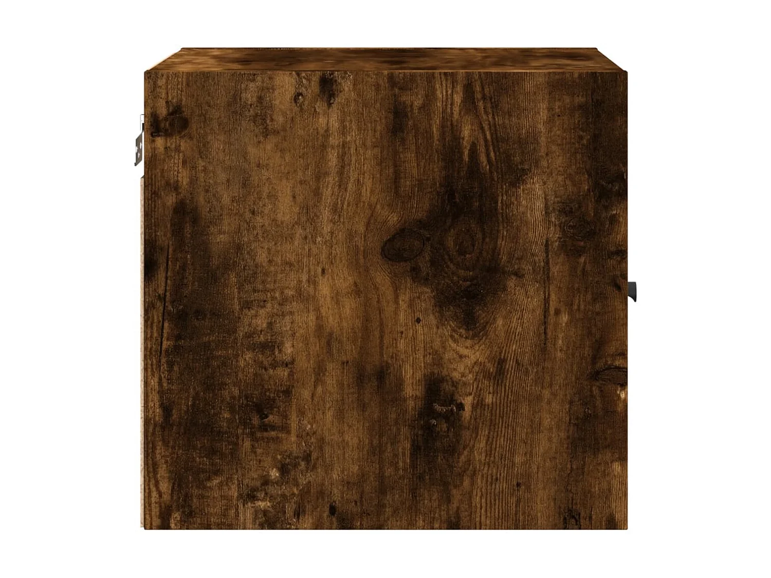 Nachttisch Nachtschrank mit Glastür Räuchereiche 35x37x35 cm -RN80549