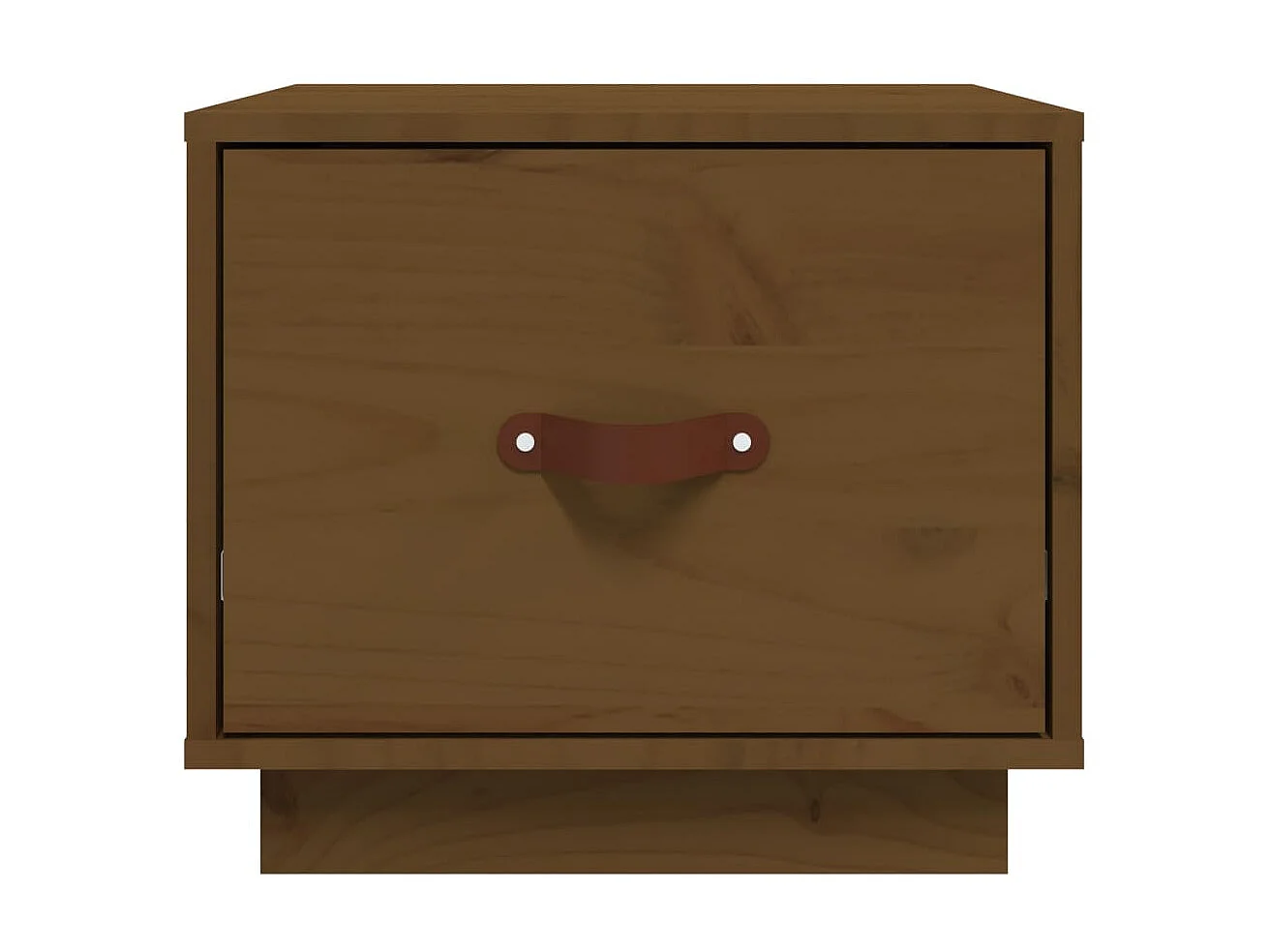 Nachttisch Nachtschrank Honigbraun 40x34x35 cm Massivholz Kiefer -RN44030