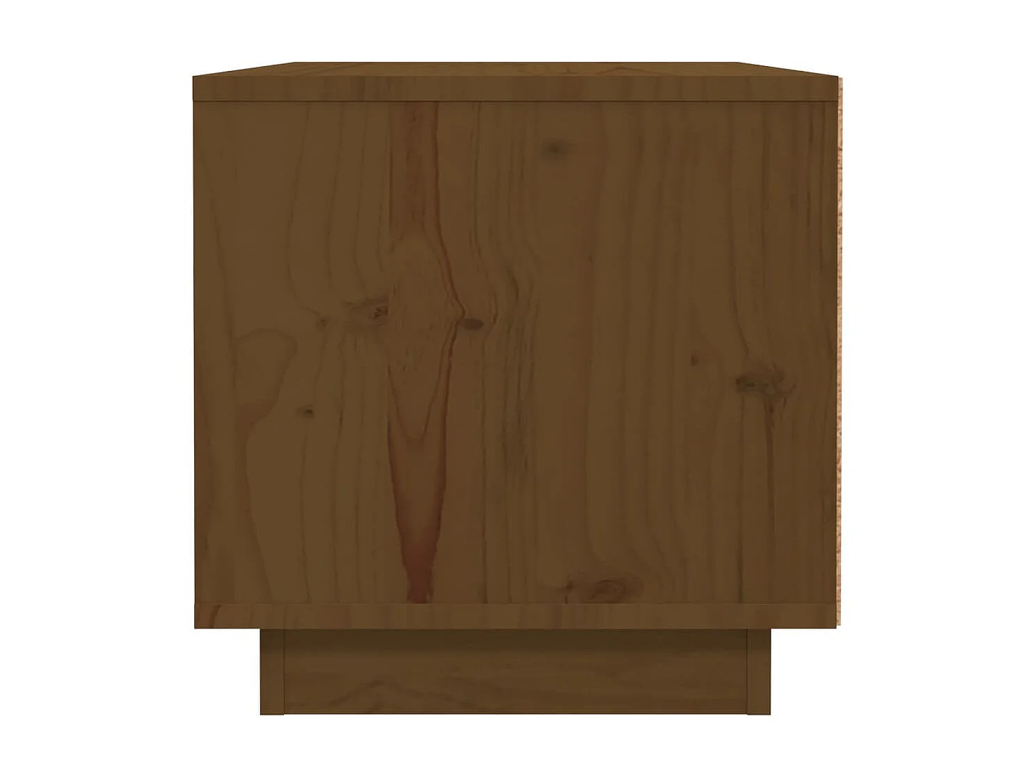 Nachttisch Nachtschrank Honigbraun 40x34x35 cm Massivholz Kiefer -RN44030