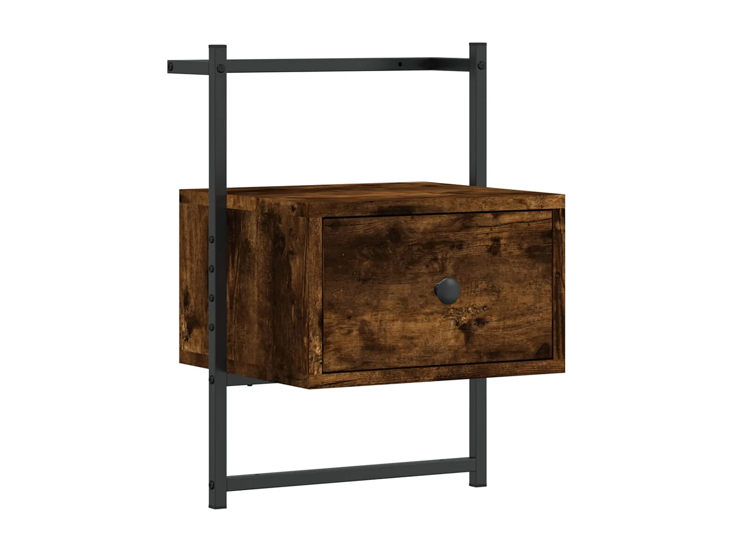 2er-Set Wand-Nachttische Nachtschrank Räuchereiche 35x30x51 cm Holzwerkstoff -RN50191