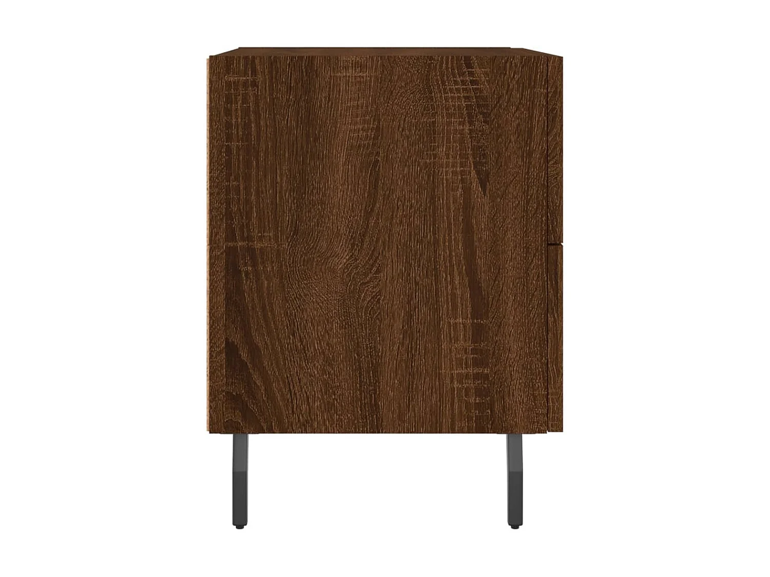 2er-Set Nachttische Nachtschrank Braun Eichen-Optik 40x35x47,5cm Holzwerkstoff -RN33647