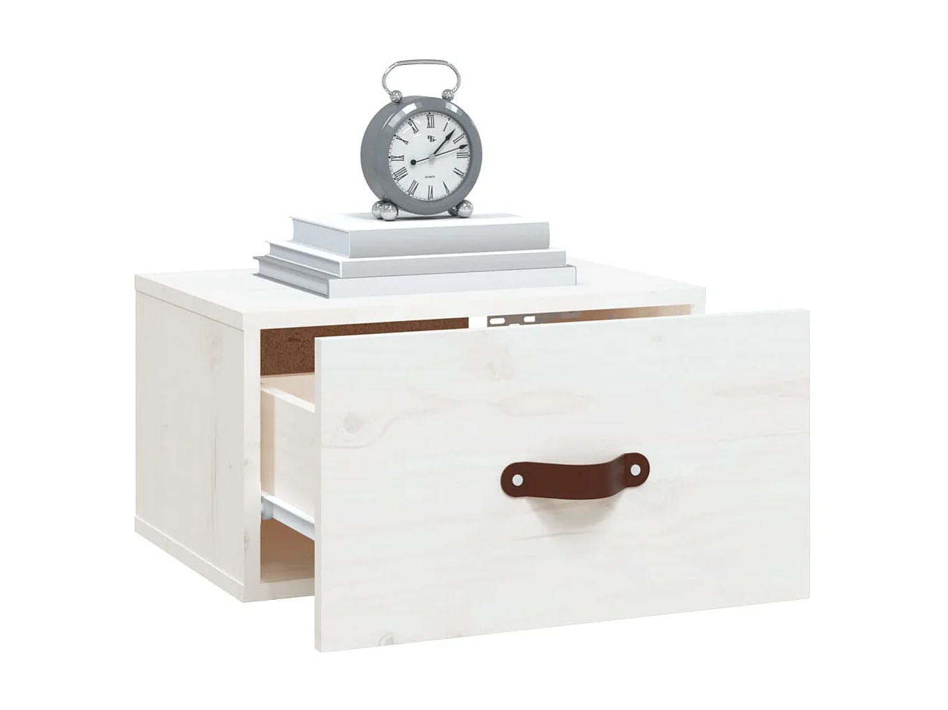 Wand-Nachttisch Nachtschrank Weiß 40x29,5x22 cm -RN15056