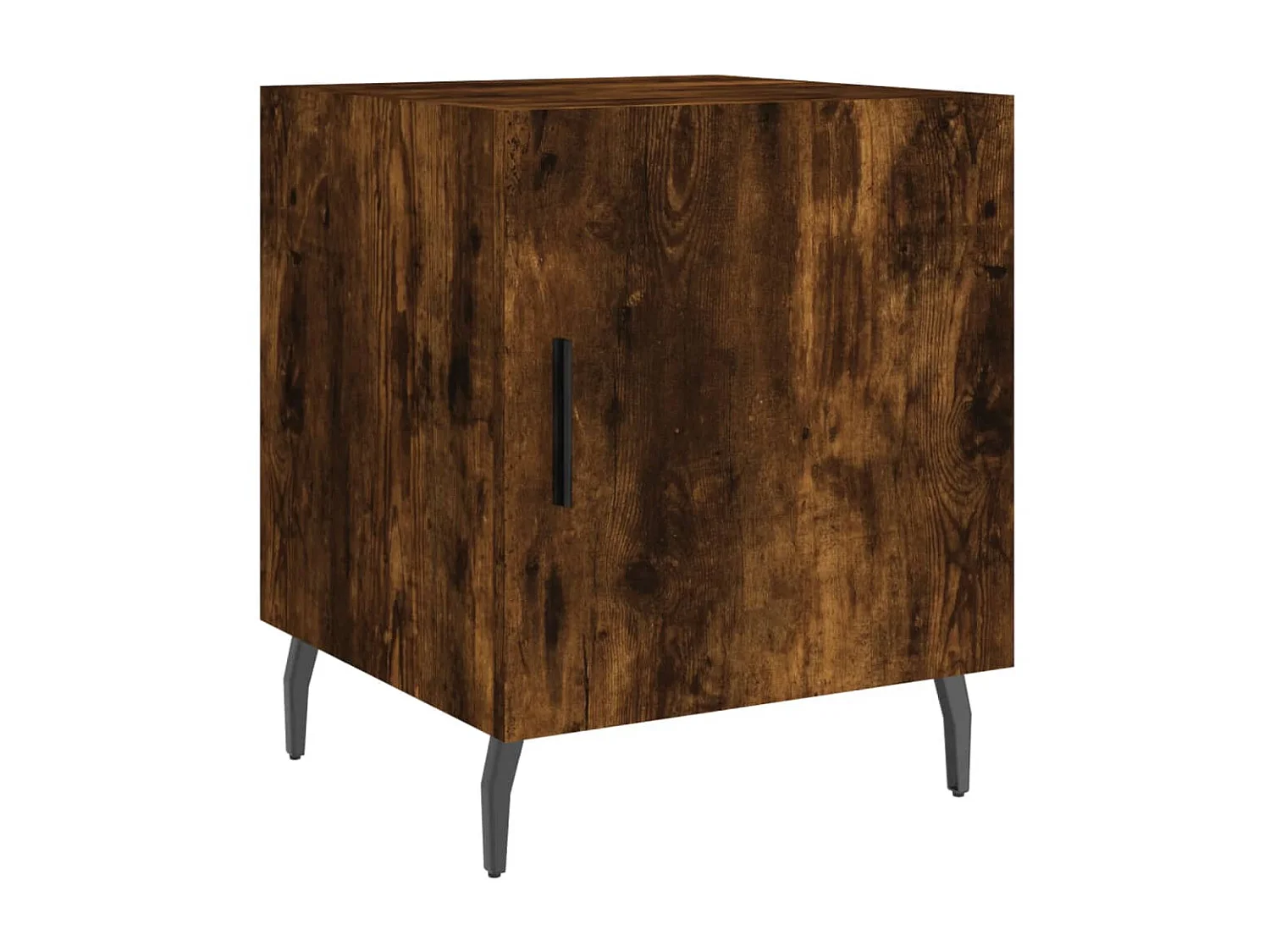 2er-Set Nachttische Nachtschrank Räuchereiche 40x40x50 cm Holzwerkstoff -RN63605