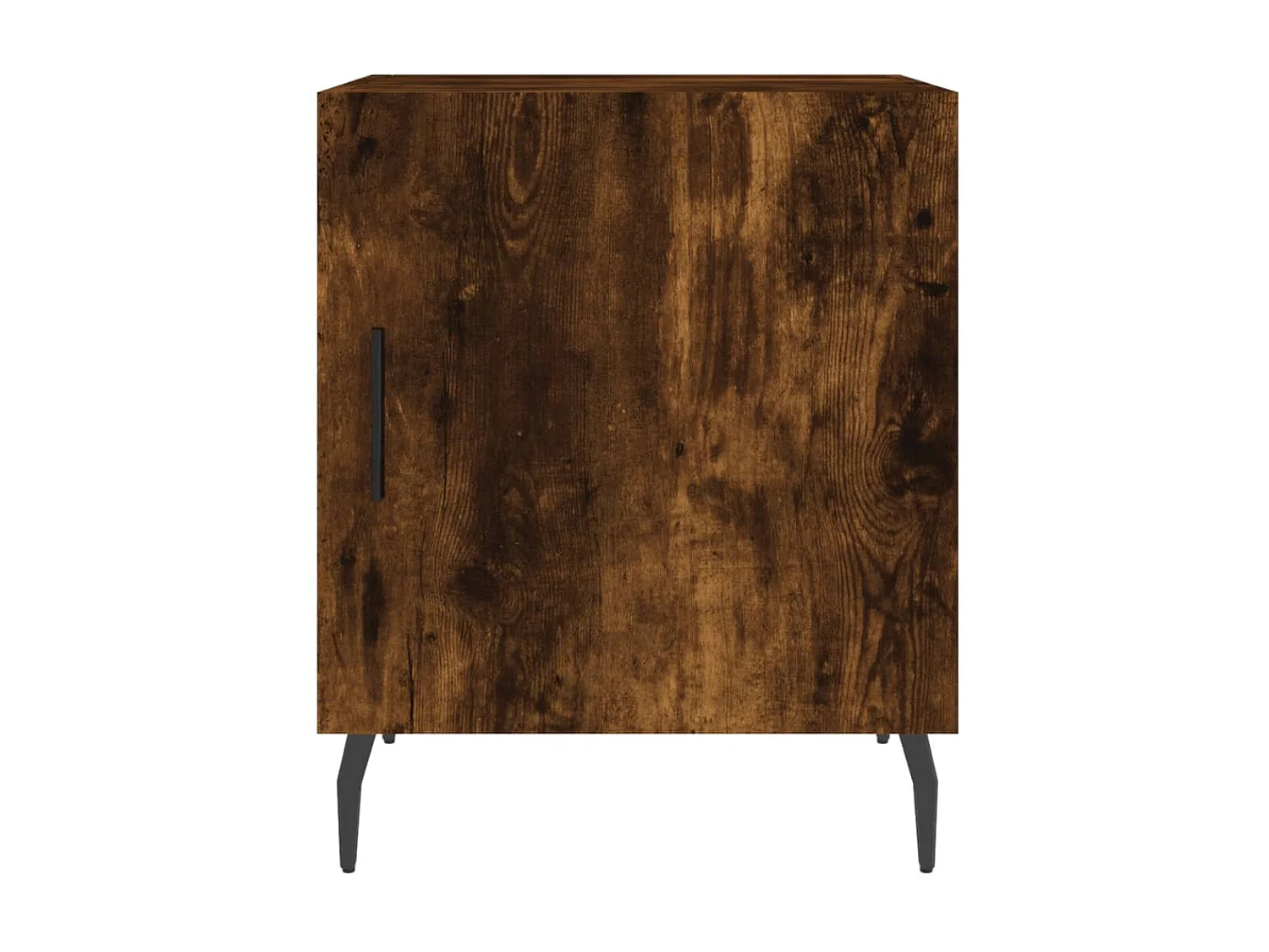 2er-Set Nachttische Nachtschrank Räuchereiche 40x40x50 cm Holzwerkstoff -RN63605