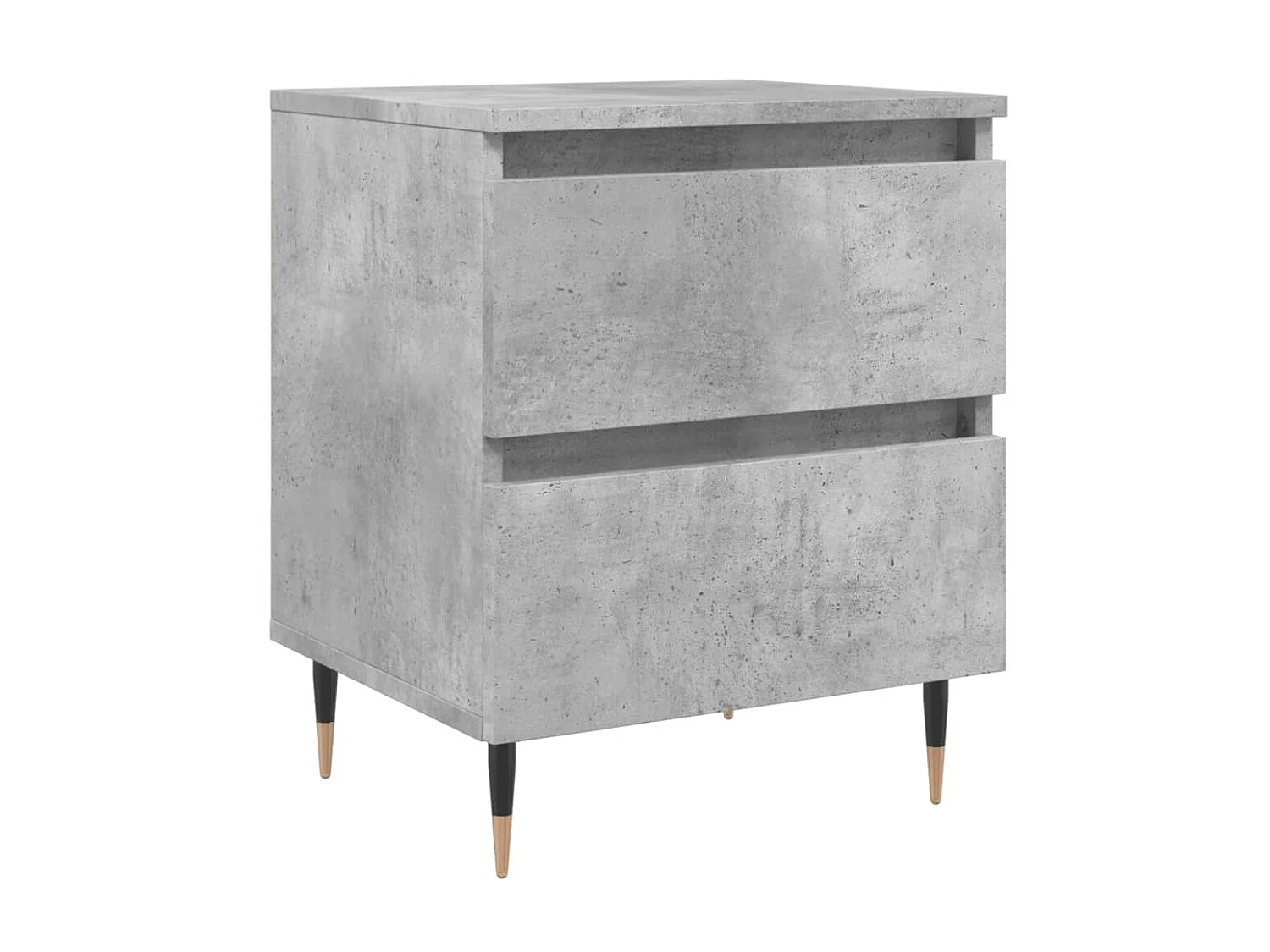 Nachttisch Betongrau Nachtschrank 40x35x50 cm Holzwerkstoff -RN98981