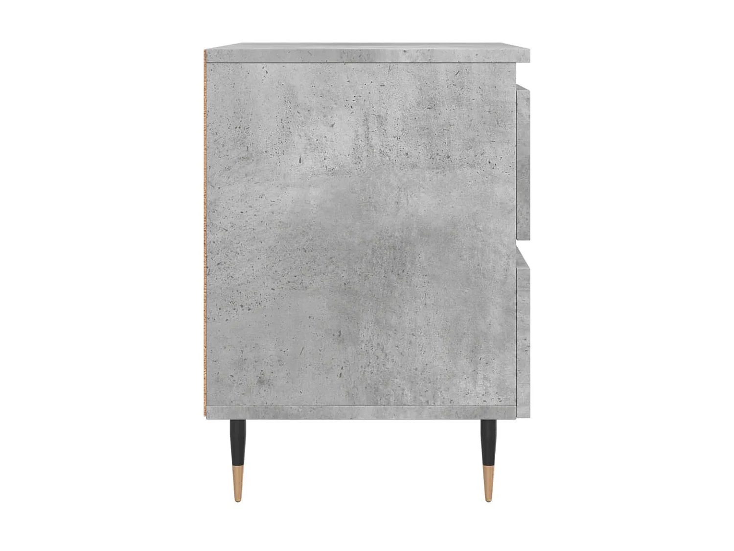 Nachttisch Betongrau Nachtschrank 40x35x50 cm Holzwerkstoff -RN98981