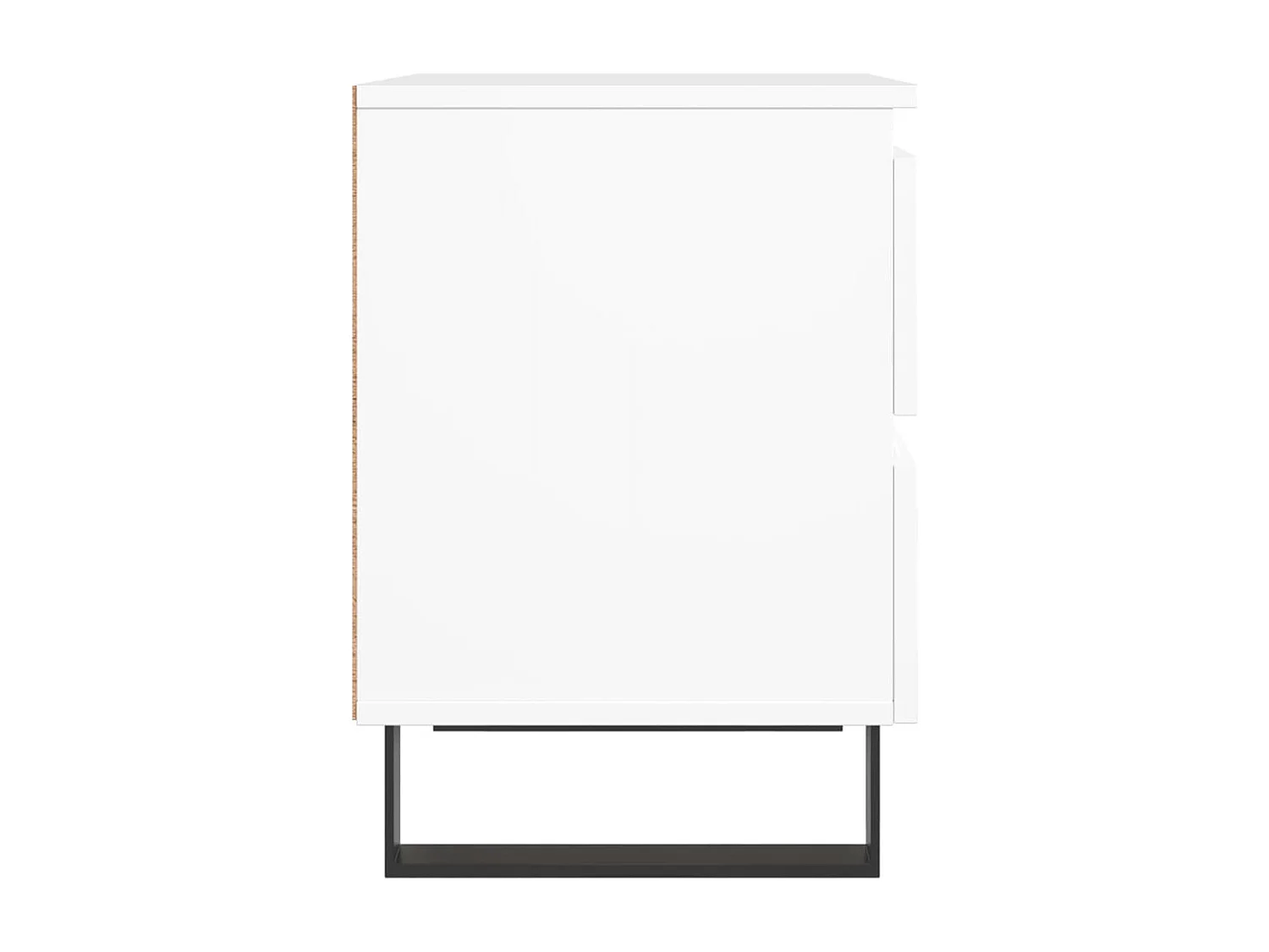 Nachttisch Nachtschrank Weiß 40x35x50 cm Holzwerkstoff -RN13333