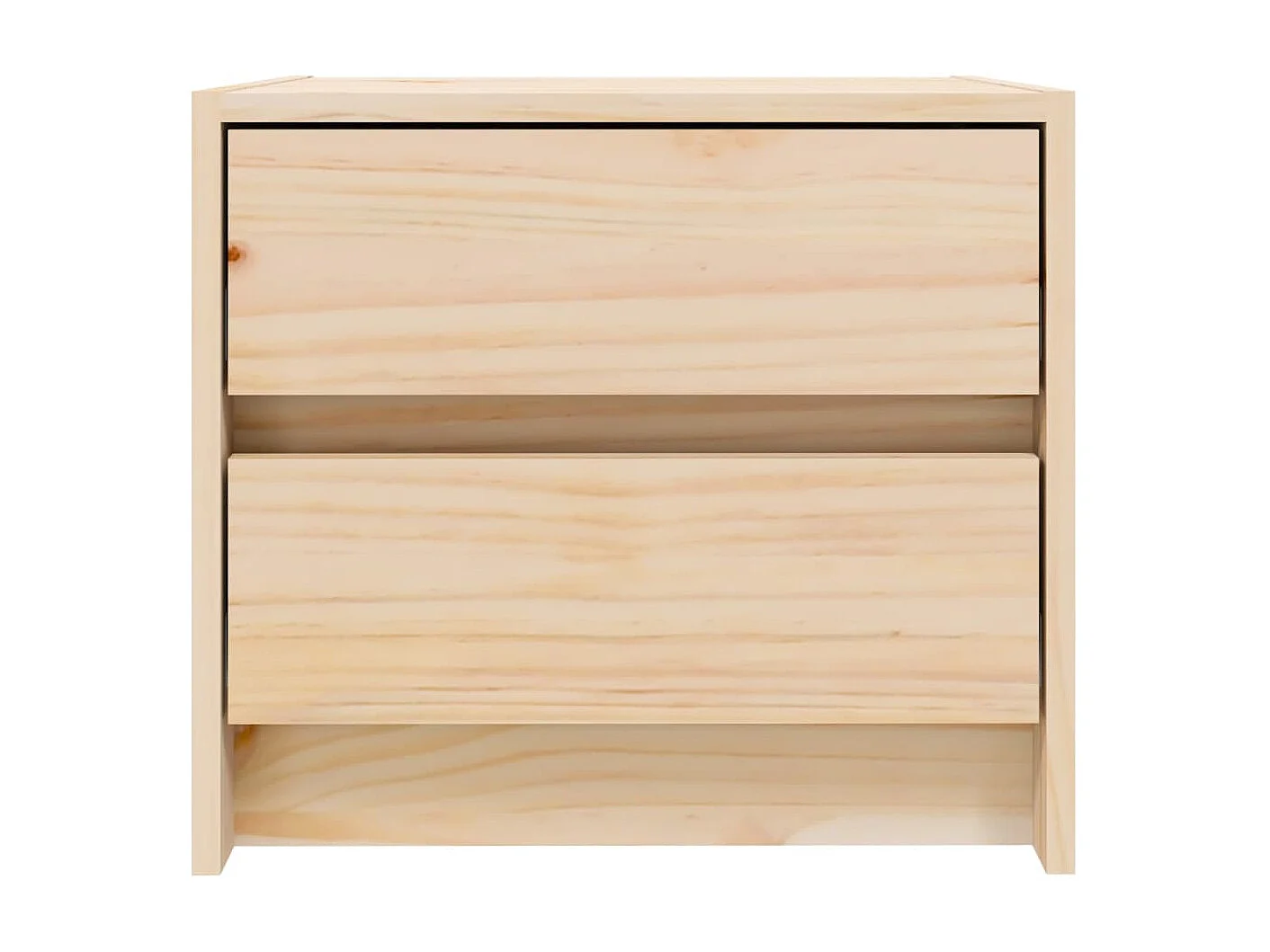 2er-Set Nachttische Nachtschrank 40x31x35,5 cm Massivholz Kiefer -RN39598