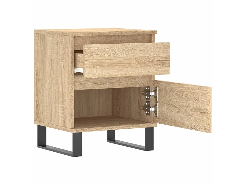 Nachttisch Nachtschrank Sonoma-Eiche 40x35x50 cm Holzwerkstoff -RN46480