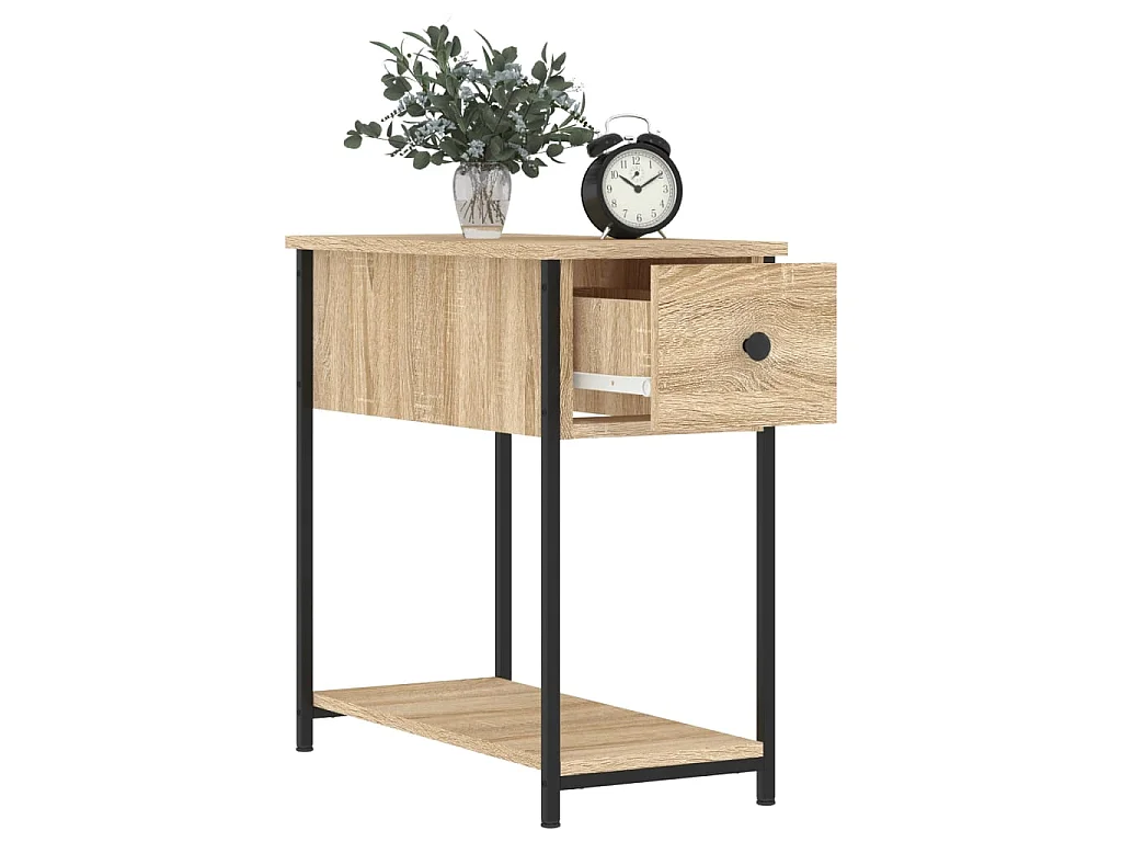 2er-Set Nachttische Nachtschrank Sonoma-Eiche 30x60x60 cm Holzwerkstoff -RN42582