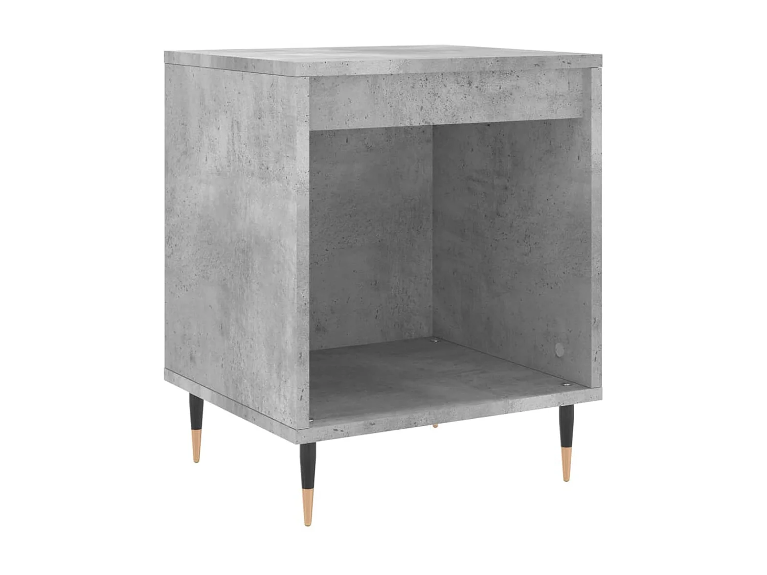 2er-Set Nachttische Nachtschrank Betongrau 40x35x50 cm Holzwerkstoff -RN61200