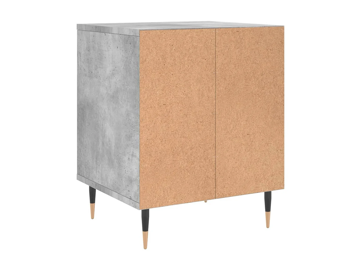 2er-Set Nachttische Nachtschrank Betongrau 40x35x50 cm Holzwerkstoff -RN61200