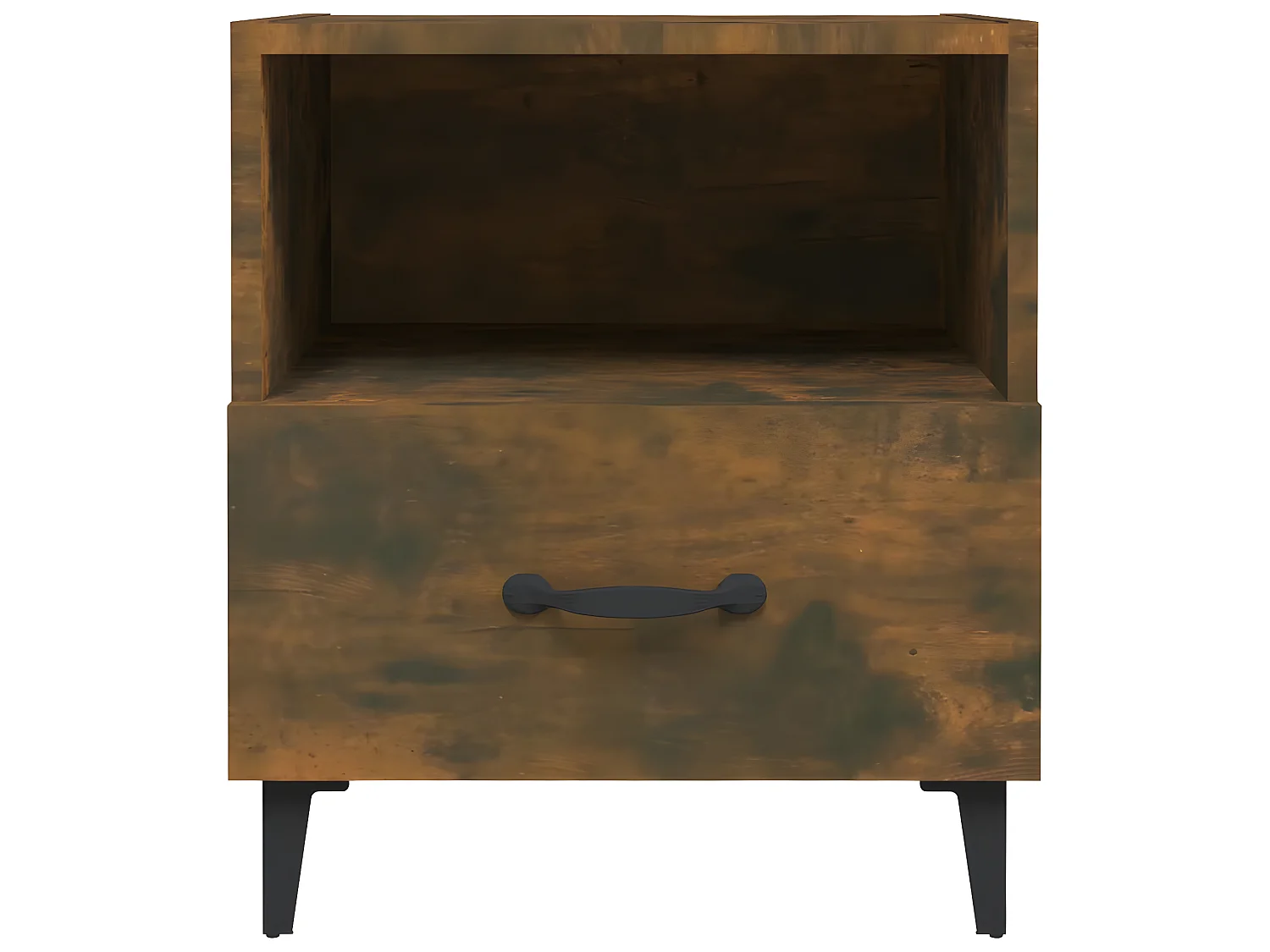 2er-Set Nachttische Nachtschrank Räuchereiche Holzwerkstoff -RN77642