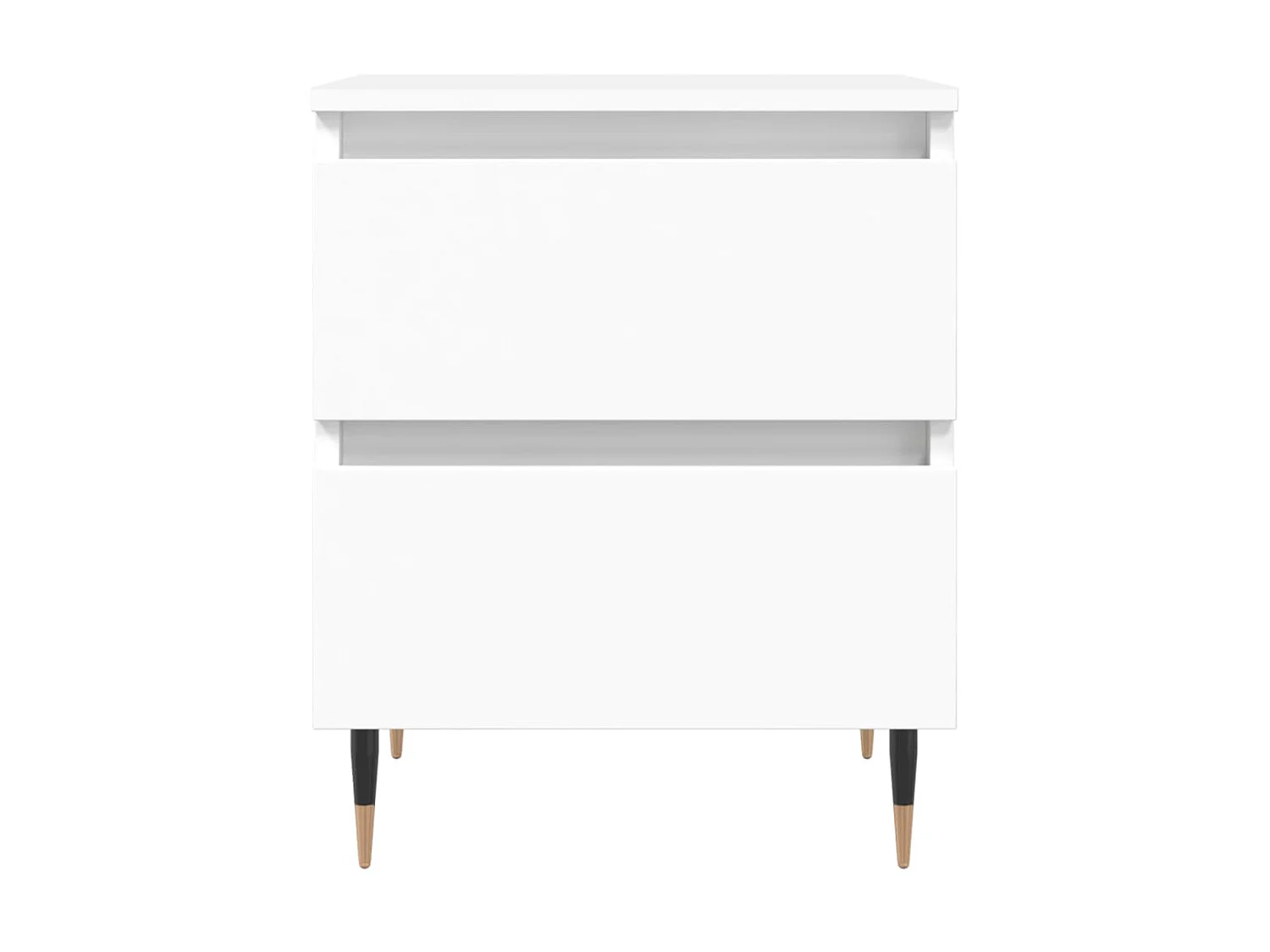2er-Set Nachttische Nachtschrank Weiß 40x35x50 cm Holzwerkstoff -RN30049