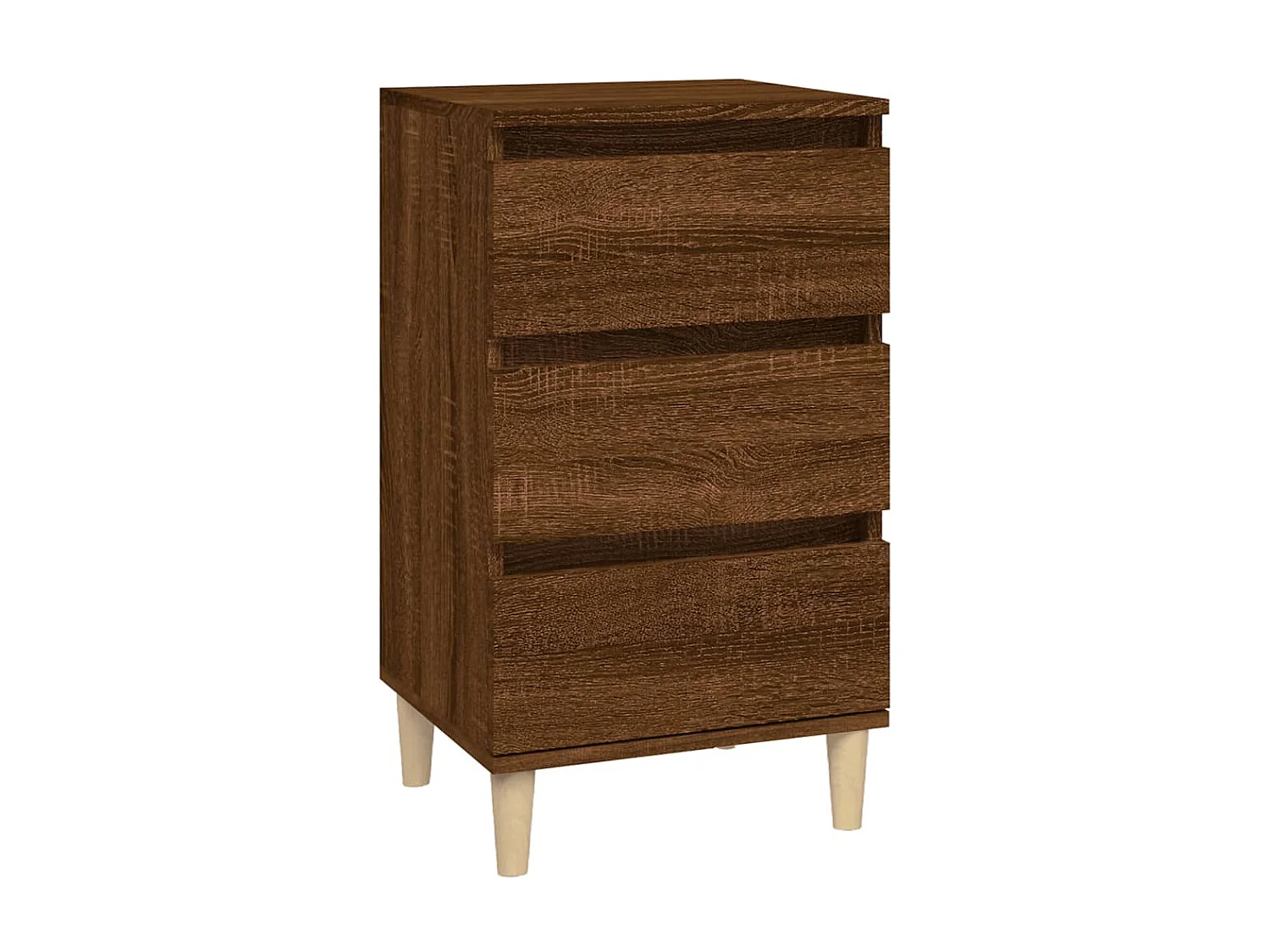 Nachttisch Nachtschrank Braun Eichen-Optik 40x35x70 cm Holzwerkstoff -RN16121