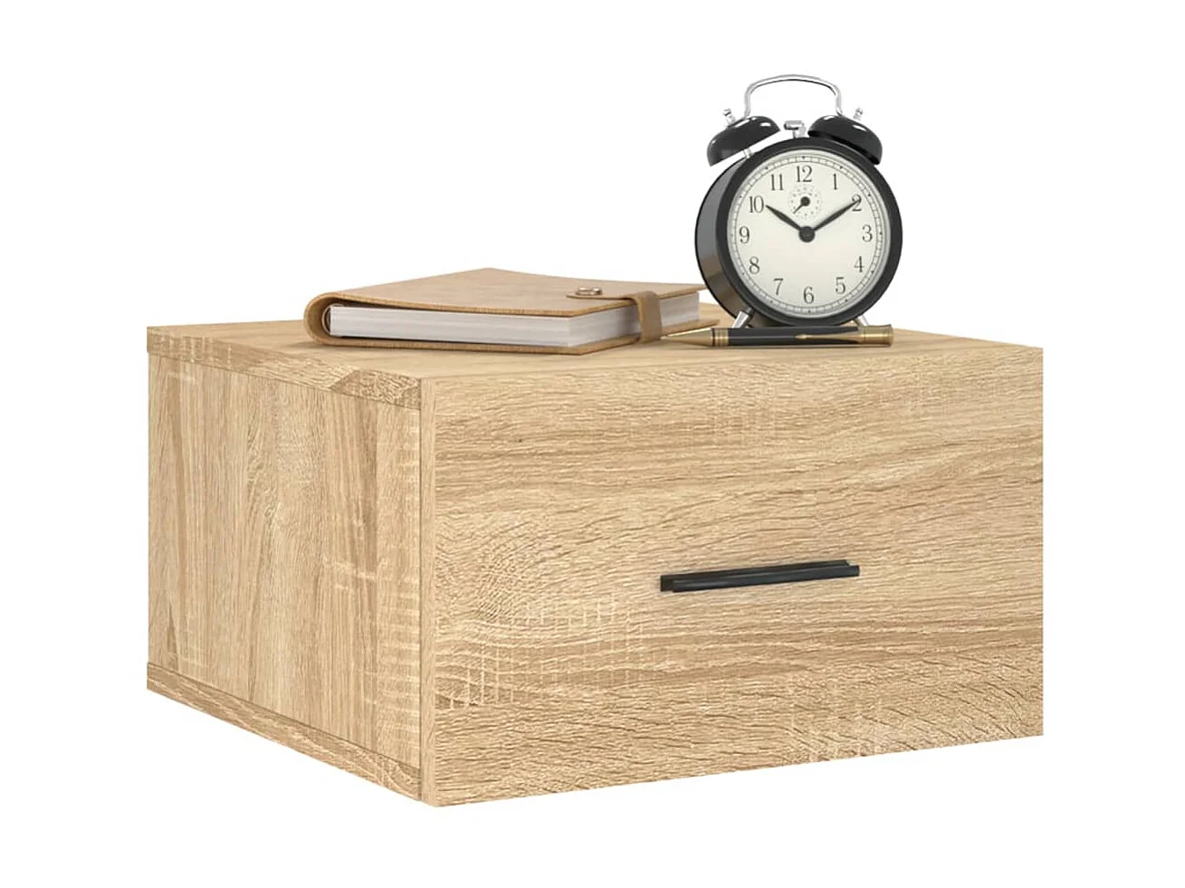 2er-Set Wand-Nachttische Nachtschrank Sonoma-Eiche 35x35x20 cm -RN69190