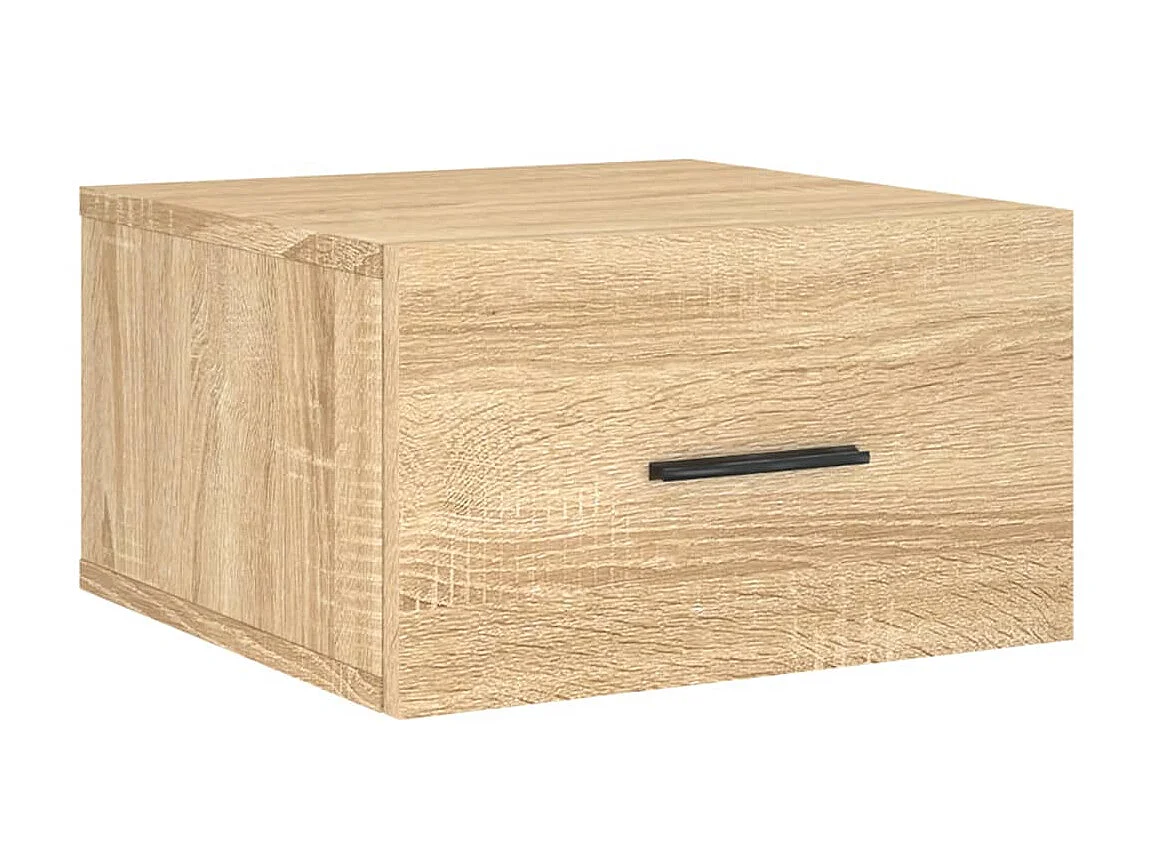 2er-Set Wand-Nachttische Nachtschrank Sonoma-Eiche 35x35x20 cm -RN69190