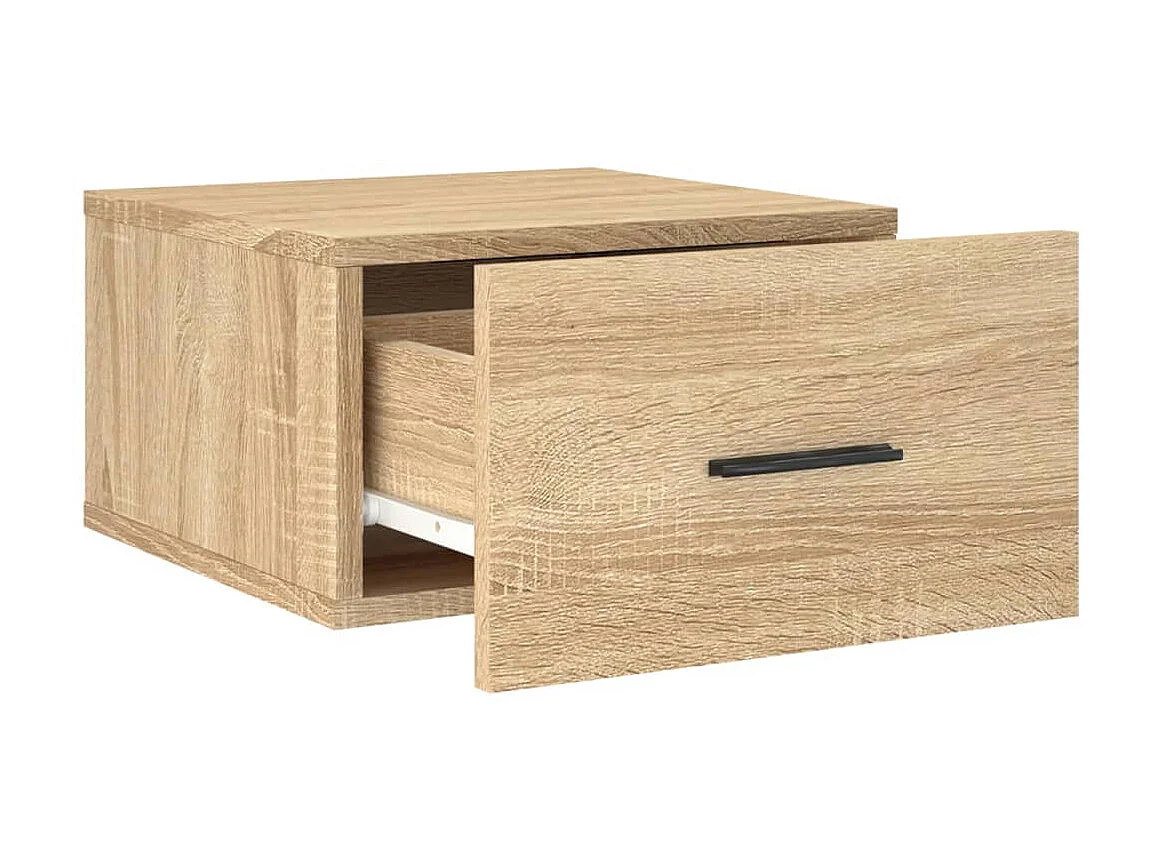 2er-Set Wand-Nachttische Nachtschrank Sonoma-Eiche 35x35x20 cm -RN69190