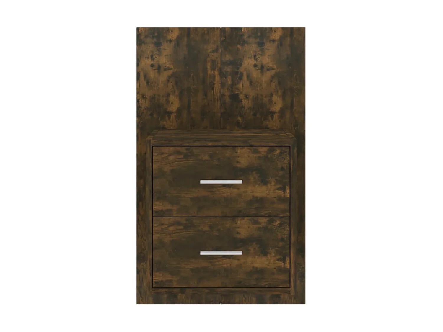 2er-Set Wand-Nachttische Nachtschrank Räuchereiche -RN44835