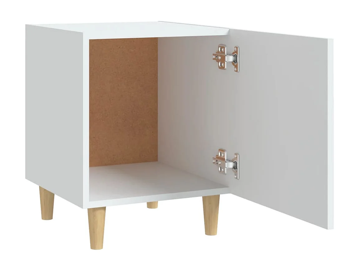 2er-Set Nachttische Nachtschrank Weiß Holzwerkstoff -RN43782