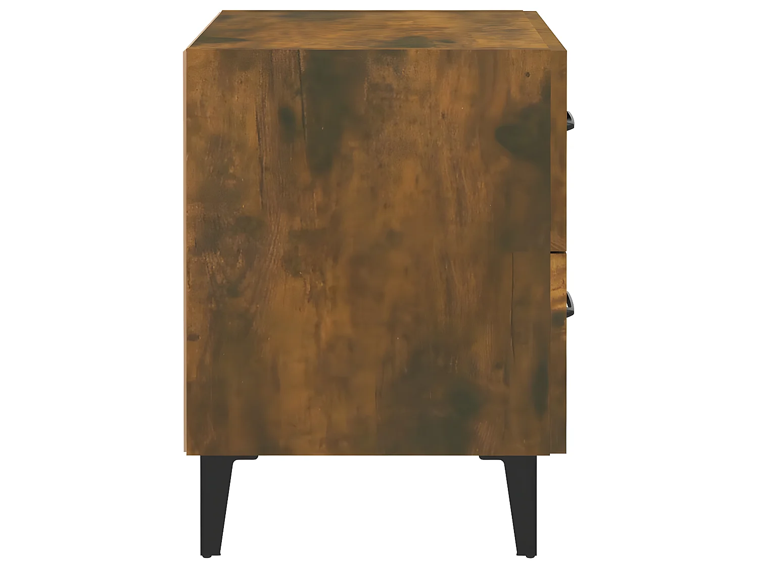 2er-Set Nachttische Nachtschrank Räuchereiche 40x35x47,5 cm -RN82088