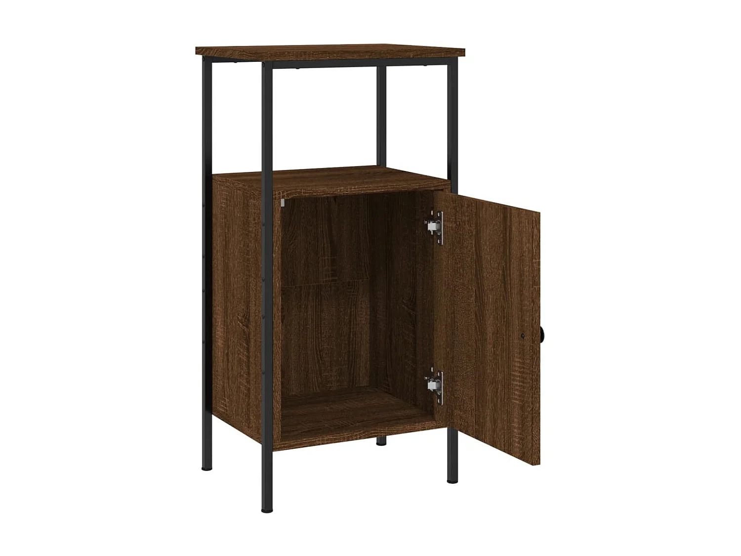 Nachttisch Nachtschrank Braun Eichen-Optik 41x31x80 cm Holzwerkstoff -RN33650