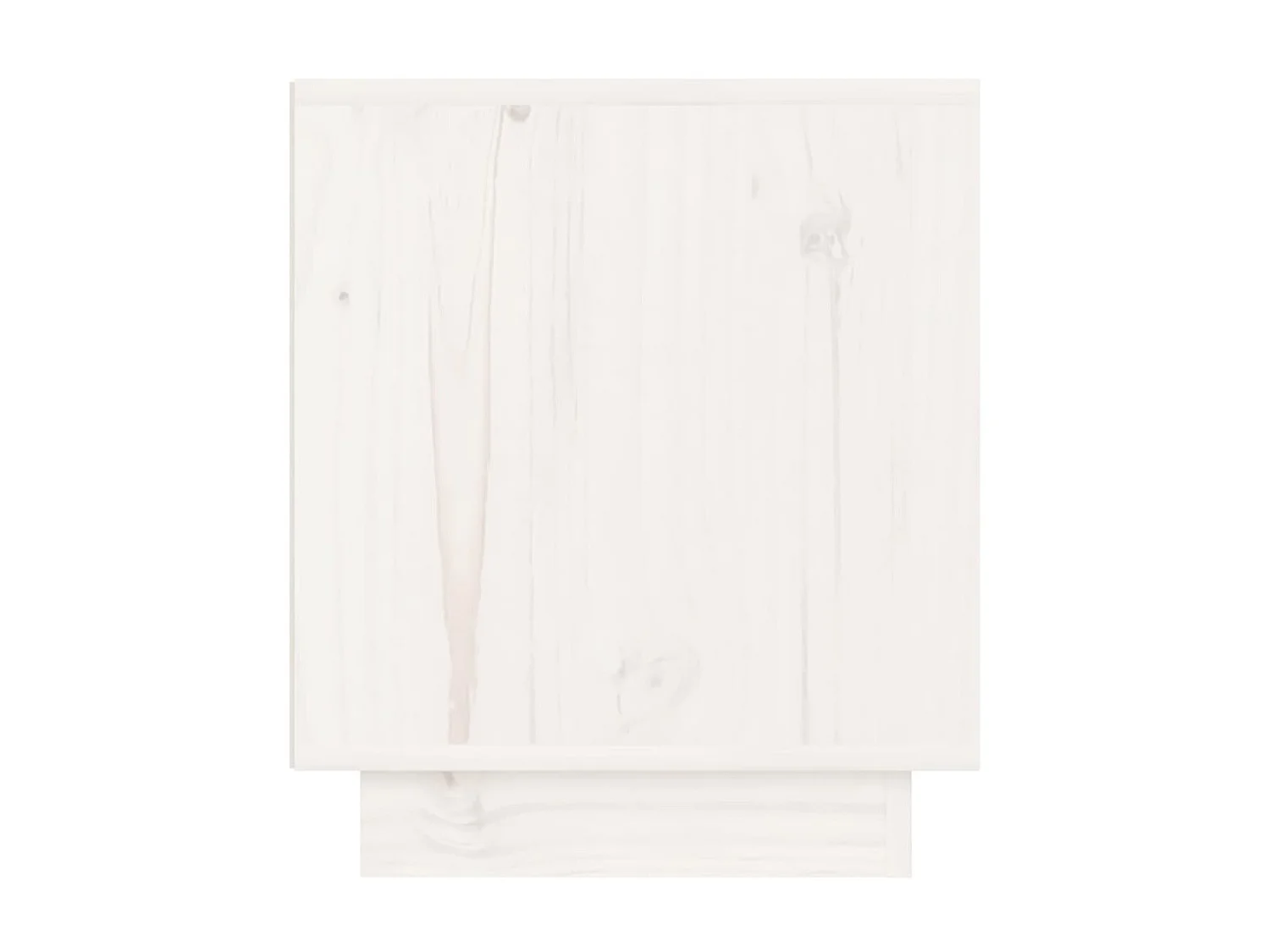 Nachttisch Nachtschrank Weiß 40x34x40 cm Massivholz Kiefer -RN24137