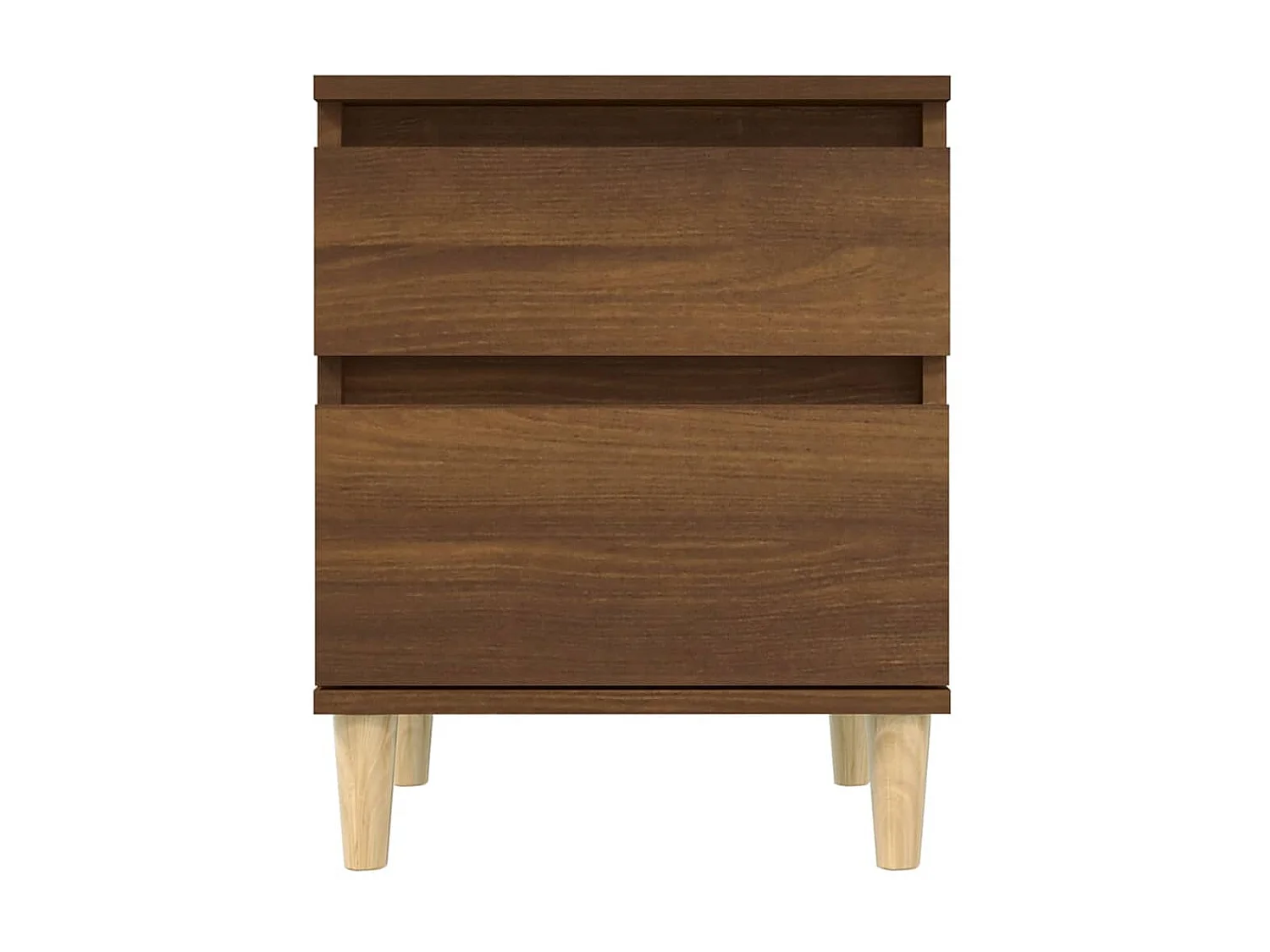 Nachttisch Nachtschrank Braun Eichen-Optik 40x35x50 cm -RN77062