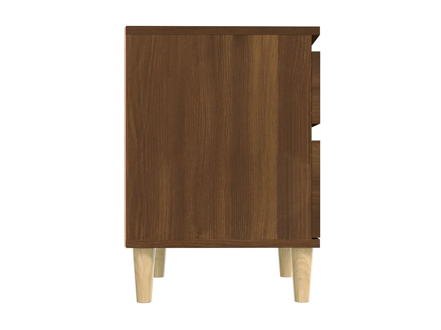 Nachttisch Nachtschrank Braun Eichen-Optik 40x35x50 cm -RN77062