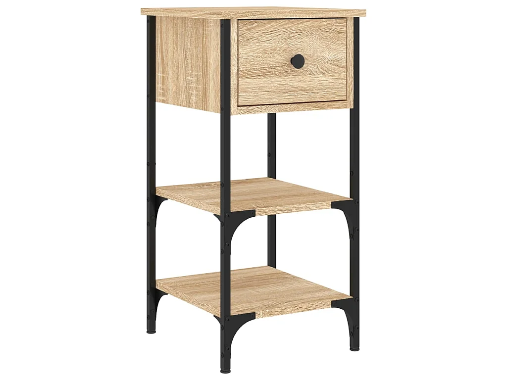 2er-Set Nachttische Nachtschrank Sonoma-Eiche 34x36x70 cm Holzwerkstoff -RN15082