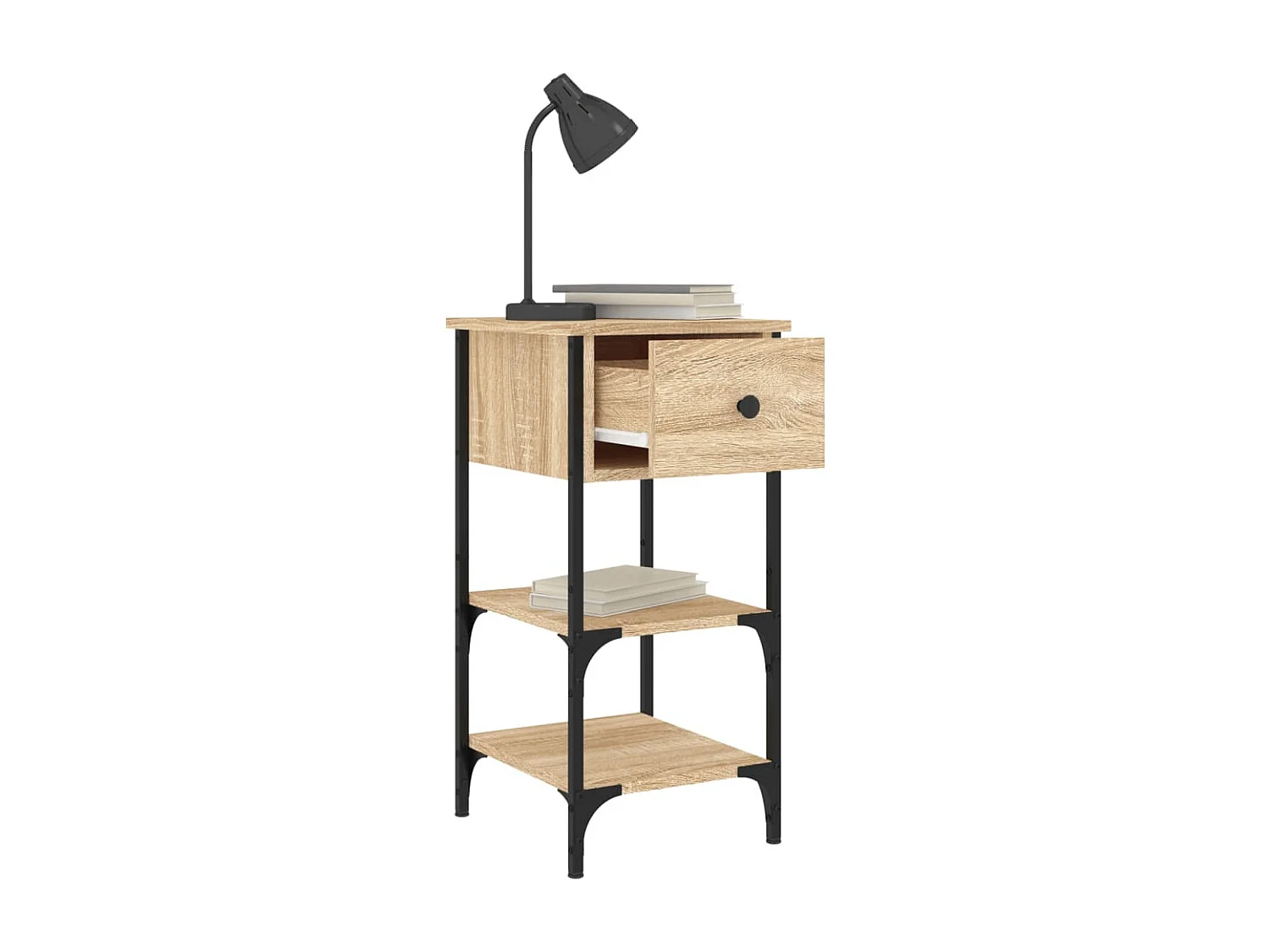 2er-Set Nachttische Nachtschrank Sonoma-Eiche 34x36x70 cm Holzwerkstoff -RN15082